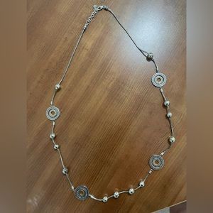 gold and Silver long necklace.